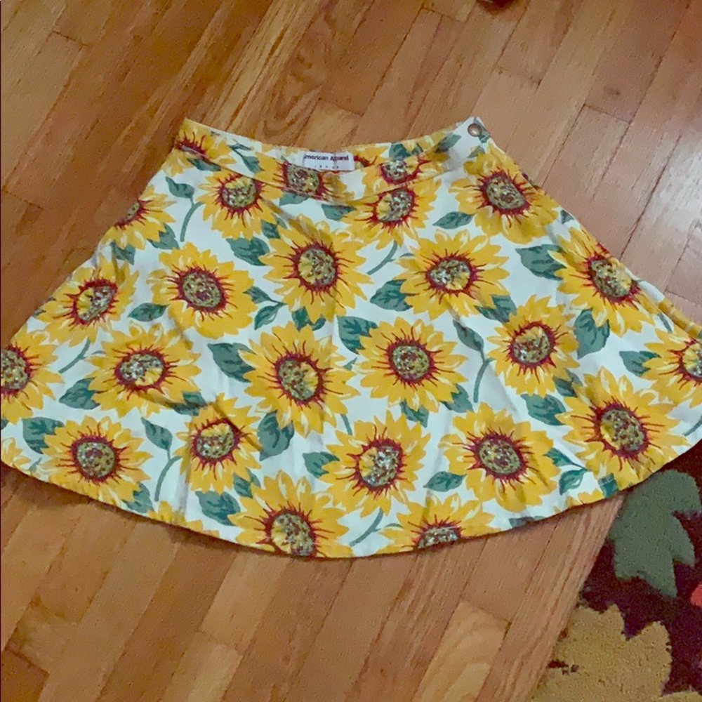 American Apparel Sunflower Skirt